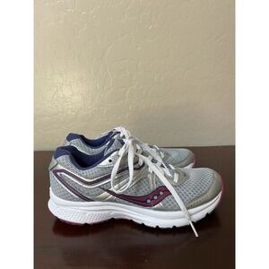 Saucony Womens Cohesion 10 Running Shoes Gray S10420-10 Low Top Lace Up Mesh 6 M